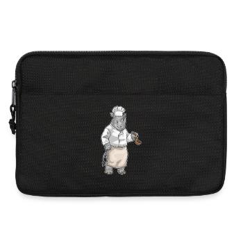 Rhinocéros Cuisson Cuisson Cuiller Cuisson - Sacoche pour ordinateur portable 13 pouces - noir - Devant