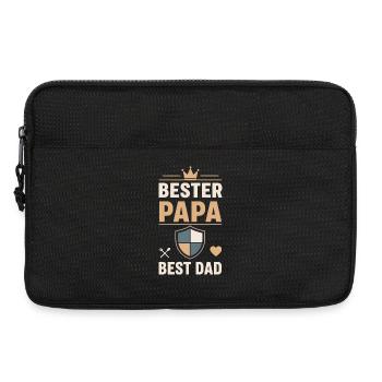 Bester Papa Schild Design - Laptoptasche 13" - Schwarz - Vorne
