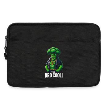 Funny Broccoli Shirt for Gym Lovers and Vegetarian - Laptop bag 13" - black - Front
