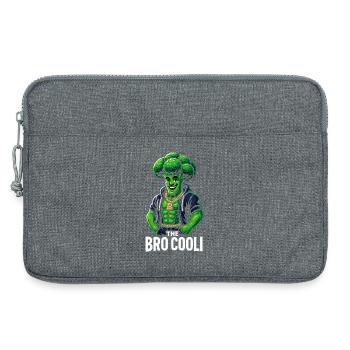 Chemise en brocoli amusante pour les amateurs de gym et végétariens - Sacoche pour ordinateur portable 13 pouces - gris chiné - Devant