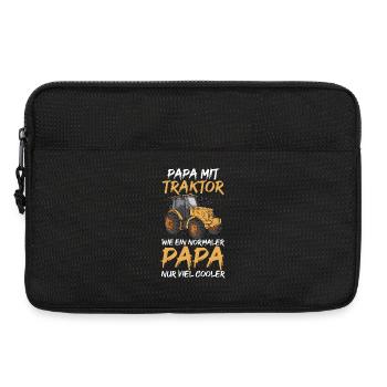 Landwirt Bauernhof Farmer Bauer Papa Vater Traktor - Laptoptasche 13" - Schwarz - Vorne