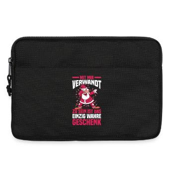 Weihnachtsmann Weihnachtszeit Weihnachts - Laptoptasche 13" - Schwarz - Vorne