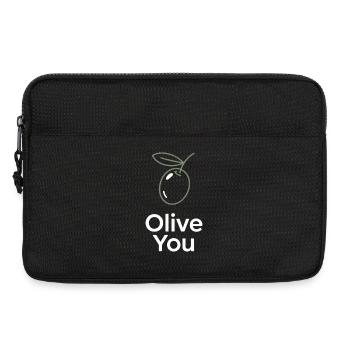 Olive You – Clean Minimal - Laptop bag 13" - black - Front