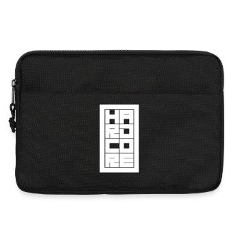 Hardcore fettes und blockiertes Typografie-Logodesign - Laptoptasche 13" - Schwarz - Vorne