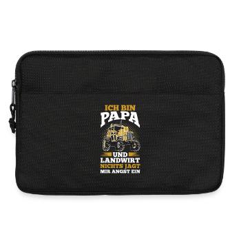 Je suis père et fermier. Rien ne me fait peur. - Sacoche pour ordinateur portable 13 pouces - noir - Devant