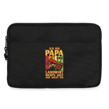 Je suis père et fermier. Rien ne me fait peur. - Sacoche pour ordinateur portable 13 pouces - noir - Devant