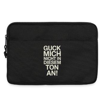  Guck Mich Nicht In Diesem Ton An Lustiger Spruch - Laptoptasche 13" - Schwarz - Vorne