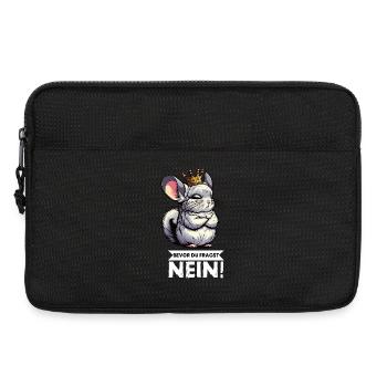 Before you ask chinchilla chinchillas rodent - Laptop bag 13" - black - Front
