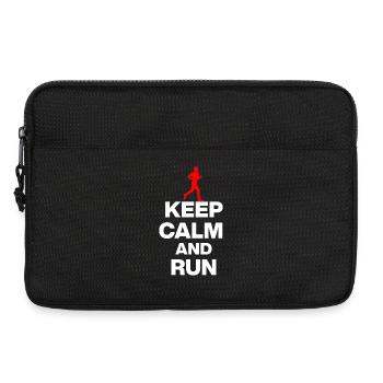KEEP CALM AND RUN! FOR JOGGERS AND MARATHONERS sw - Laptop bag 13" - black - Front