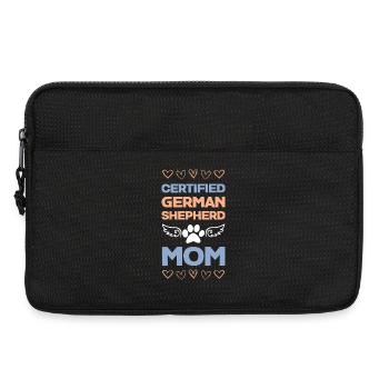 Certified German Shepherd Mom - Laptop bag 13" - black - Front