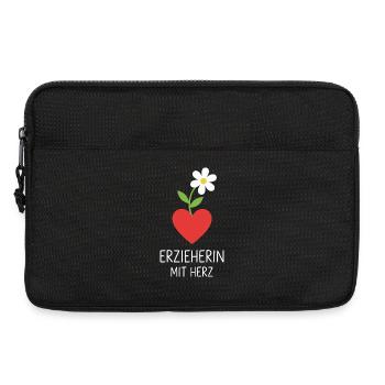 Educator with heart - Laptop bag 13" - black - Front
