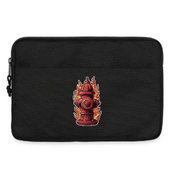 Fire Brigade Dad T-Shirt Gift Fire Brigade Fire Hydrant - Laptop bag 13" - black - Front