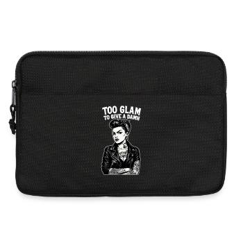Rockabella Pin-Up: Outlaw Tattoo Girl & Lederjacke - Laptoptasche 13" - Schwarz - Vorne