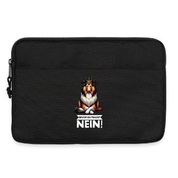 Bevor Du Fragst Nein Collie Colliebesitzer Collies - Laptoptasche 13" - Schwarz - Vorne