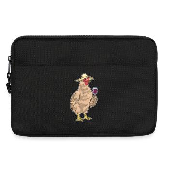 Chicken Red Wine - Laptop bag 13" - black - Front
