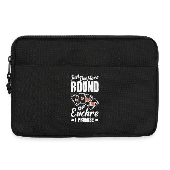 Nur Noch Eine Runde Euchre - Laptoptasche 13" - Schwarz - Vorne