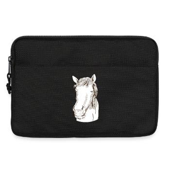 Pferd - Laptoptasche 13" - Schwarz - Vorne