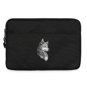 Wolf Kopf Realistisch - Laptoptasche 13" - Schwarz - Vorne