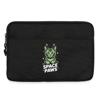 Weltraumkatze Astralpfoten - Laptoptasche 13" - Schwarz - Vorne