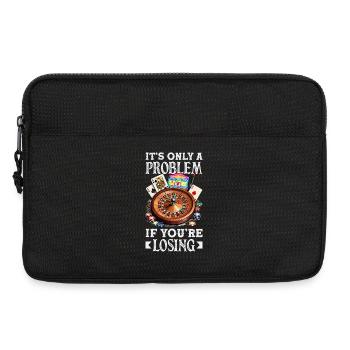 Nur Ein Problem Wenn Du Verlierst Casino Zocken - Laptoptasche 13" - Schwarz - Vorne