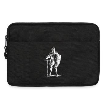 Ritter-Wächter mit Schwert und Schild - Laptoptasche 13" - Schwarz - Vorne