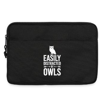 Eulen Sprüche Eule Lustiges Eulen Geschenk - Laptoptasche 13" - Schwarz - Vorne