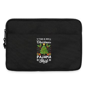Drôle de t-shirt de Noël cadeau de Noël - Sacoche pour ordinateur portable 13 pouces - noir - Devant