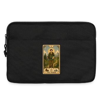 Vagabond | Tarot de montagne et en plein air - Sacoche pour ordinateur portable 13 pouces - noir - Devant