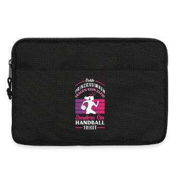 Handball Handballer Handball Trainer Fan Geschenk - Laptoptasche 13" - Schwarz - Vorne