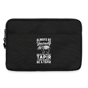 Tapire Sprüche Tapir Lustiges Tapire Geschenk - Laptoptasche 13" - Schwarz - Vorne