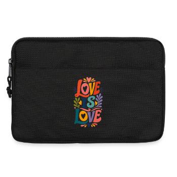 Love Is Love Vintage 70s Pride Motiv CSD Parade - Laptoptasche 13" - Schwarz - Vorne