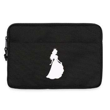 Silhouette de la princesse royale - Sacoche pour ordinateur portable 13 pouces - noir - Devant