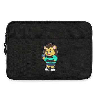 Löwe Smartphone - Laptoptasche 13" - Schwarz - Vorne