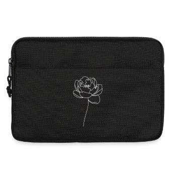 Peony Line Art - Laptop bag 13" - black - Front