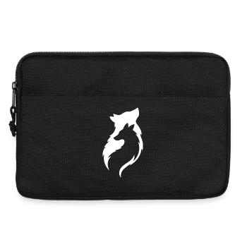 Loup dans l’art mystique de la nature sauvage du loup - Sacoche pour ordinateur portable 13 pouces - noir - Devant