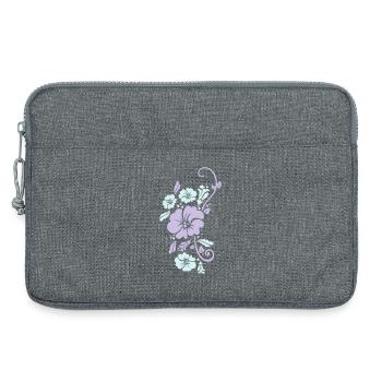 pflanzenmuster blumenmuster sommer - Laptoptasche 13" - Grau meliert - Vorne