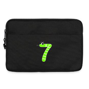 Numéro 7 Serpent Enfants - Sacoche pour ordinateur portable 13 pouces - noir - Devant