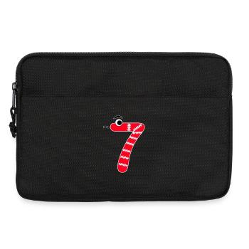 Numéro 7 Serpent Rouge Enfants - Sacoche pour ordinateur portable 13 pouces - noir - Devant