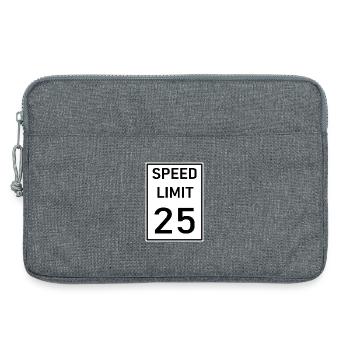 Einschränkung - Laptoptasche 13" - Grau meliert - Vorne