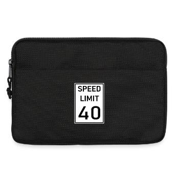 40 - Laptoptasche 13" - Schwarz - Vorne