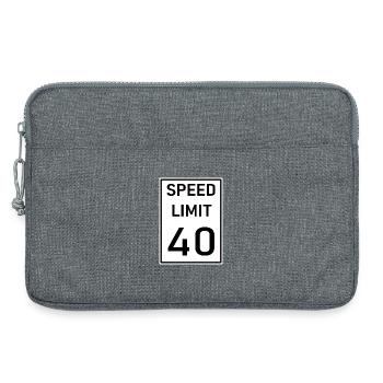 40 - Laptoptasche 13" - Grau meliert - Vorne