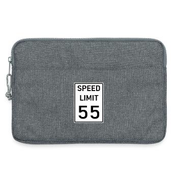 55 - Laptoptasche 13" - Grau meliert - Vorne