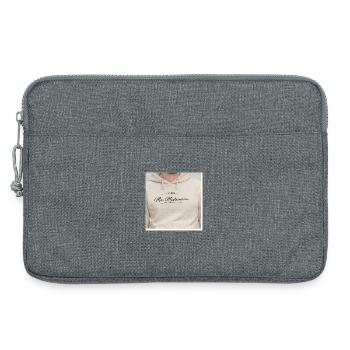 Max Mustermann Vintage Hoodie - Laptoptasche 13" - Grau meliert - Vorne
