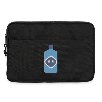 Gin Flasche Diamant Label - Laptoptasche 13" - Schwarz - Vorne
