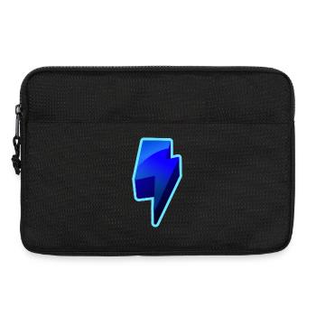 NeonBlitz Lightning Grafik Blau - Laptoptasche 13" - Schwarz - Vorne