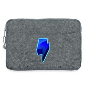 NeonBlitz Lightning Grafik Blau - Laptoptasche 13" - Grau meliert - Vorne