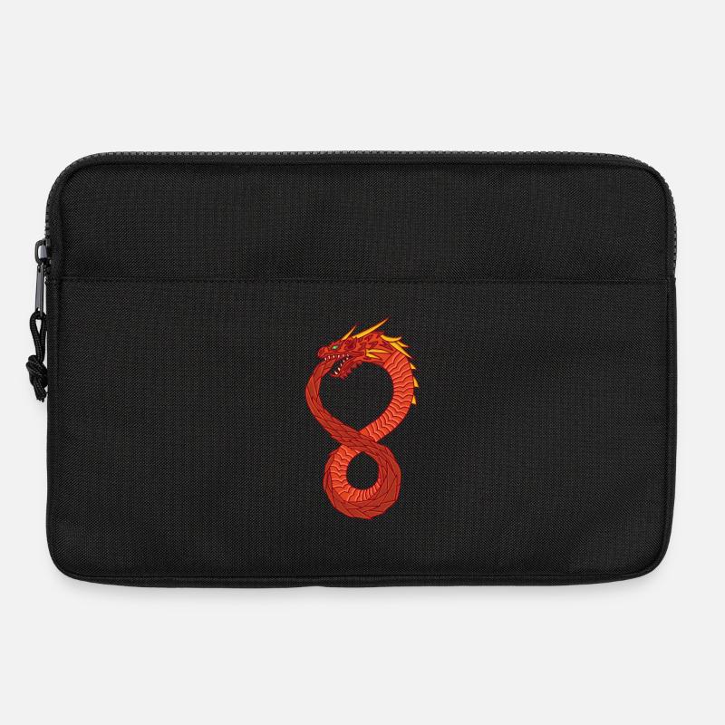 Unendlicher Drache - Laptoptasche 13" - Schwarz