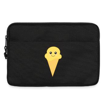 Glace Kawaii Glace Kawaii Vanille Kawaii - Sacoche pour ordinateur portable 13 pouces - noir - Devant