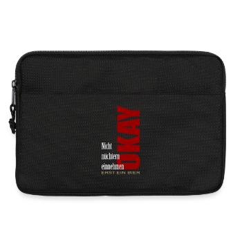 NE PRENEZ PAS DE JEÛNE Ok d’abord une bière - Sacoche pour ordinateur portable 13 pouces - noir - Devant