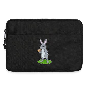 Bunny Pizza - Laptop bag 13" - black - Front